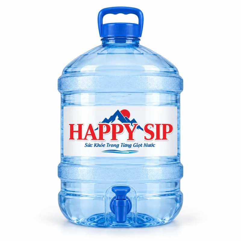 Nước uống Happy Sip bình 20L có vòi